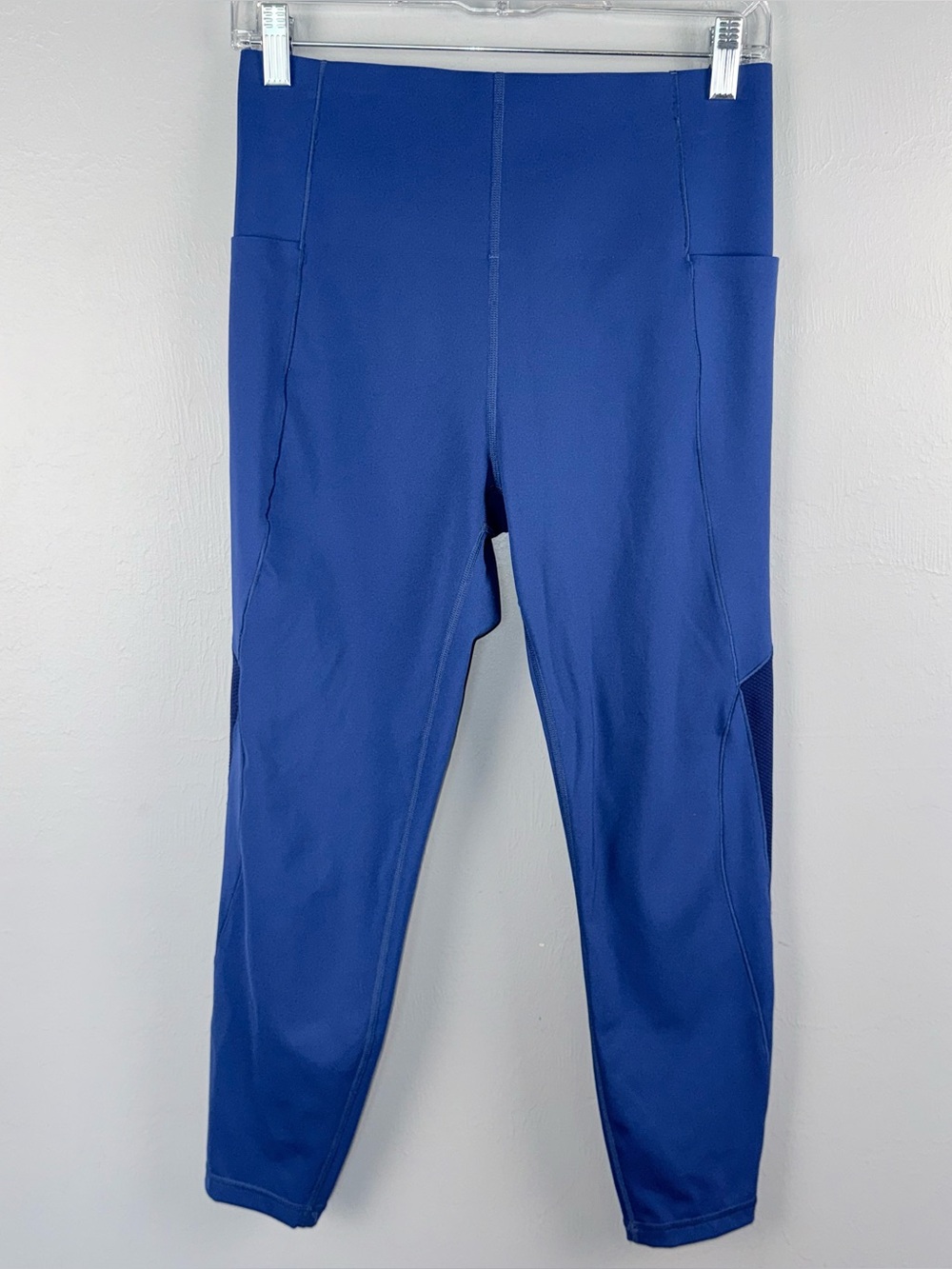 Sweaty Betty Power Leggings Size 10 Blue Power 7/8 Length Yoga Workout Gym Pant
